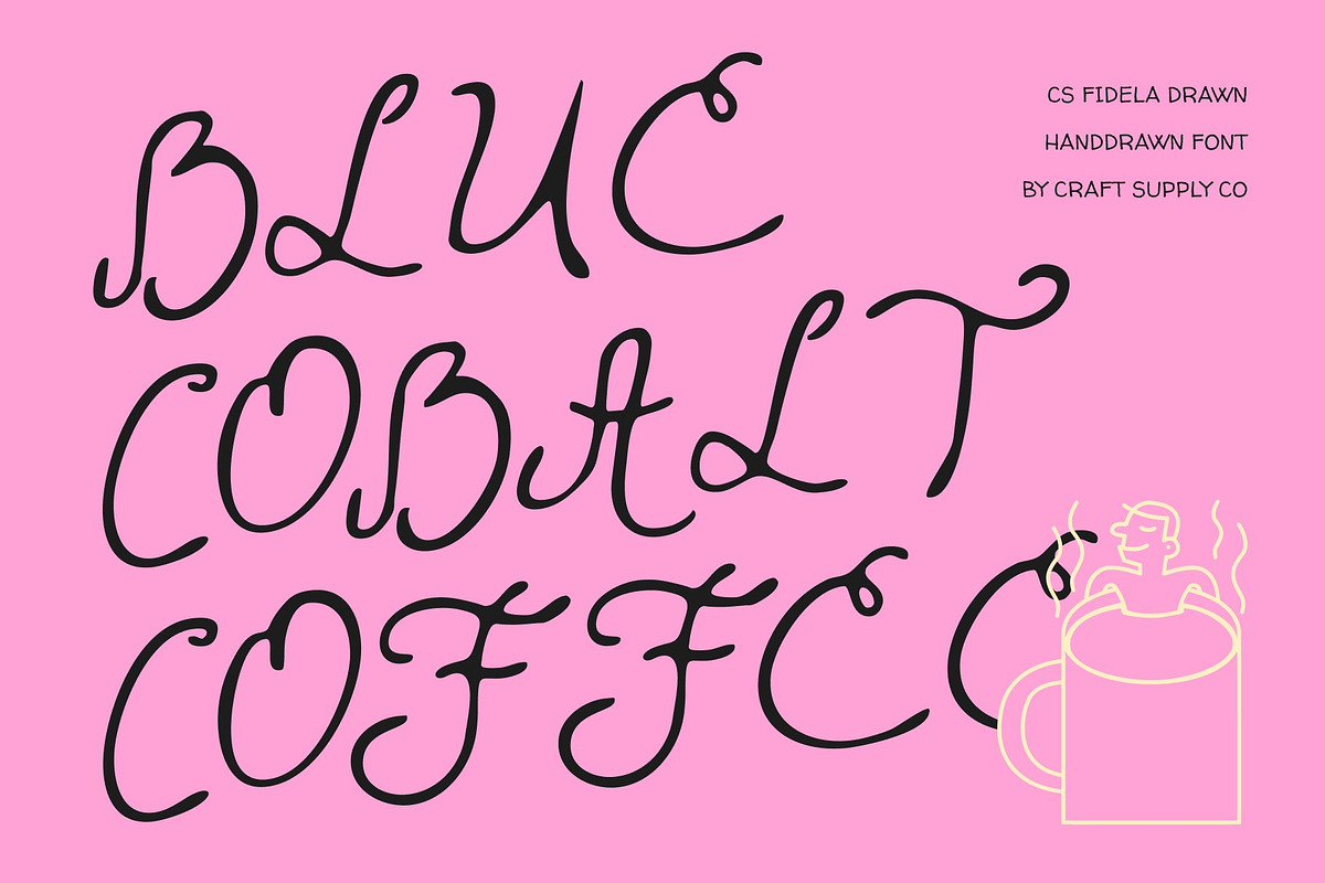 CS Fidela Drawn, a Sans Serif Font by Craft Supply Co. (Photo 6 of 8)