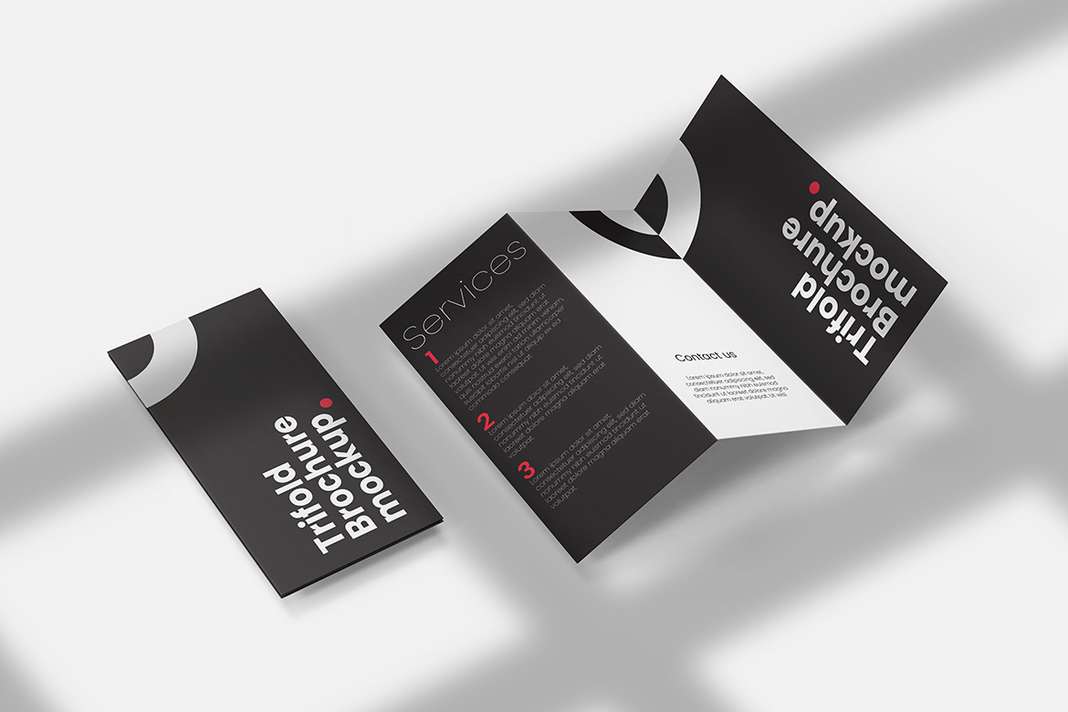 Trifold Brochure Mockup, a Print Template by PrexTheme