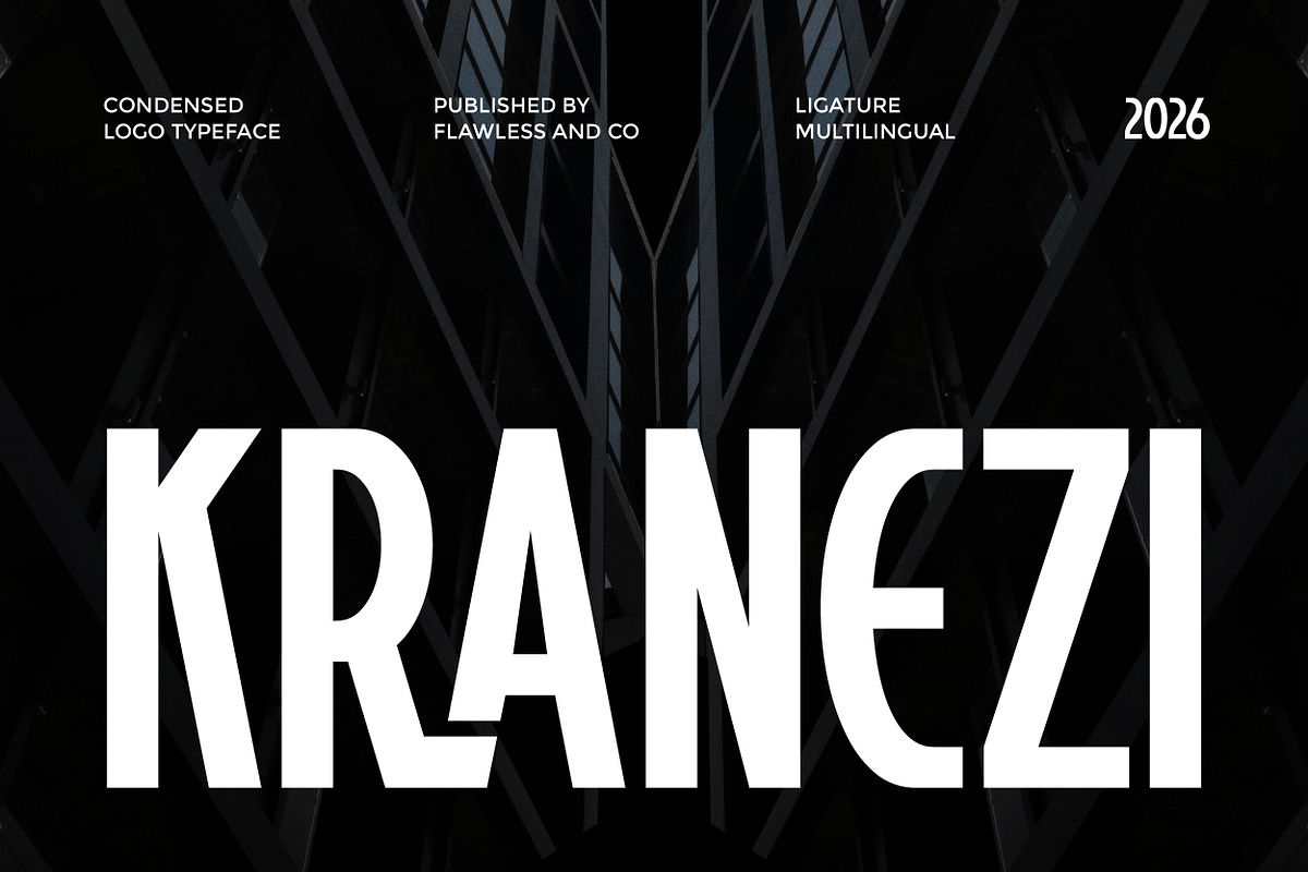 Kranezi - Condensed Sans Serif Font, a Sans Serif Font by Flawless And Co (Photo 1 of 10)