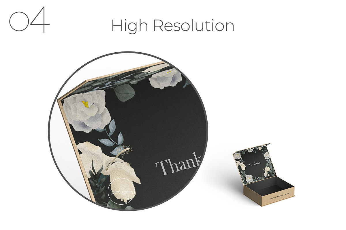 Kraft Paper Magnetic Gift Box Mockup, a Product Mockup by Sheikhadesign (Photo 5 of 11)