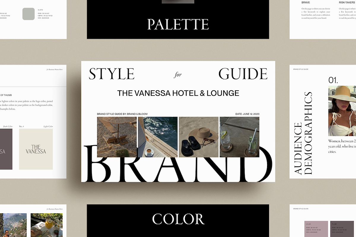Luxury Brand Guidelines Templates, a Presentation Template by Brand & Bloom (Photo 8 of 10)