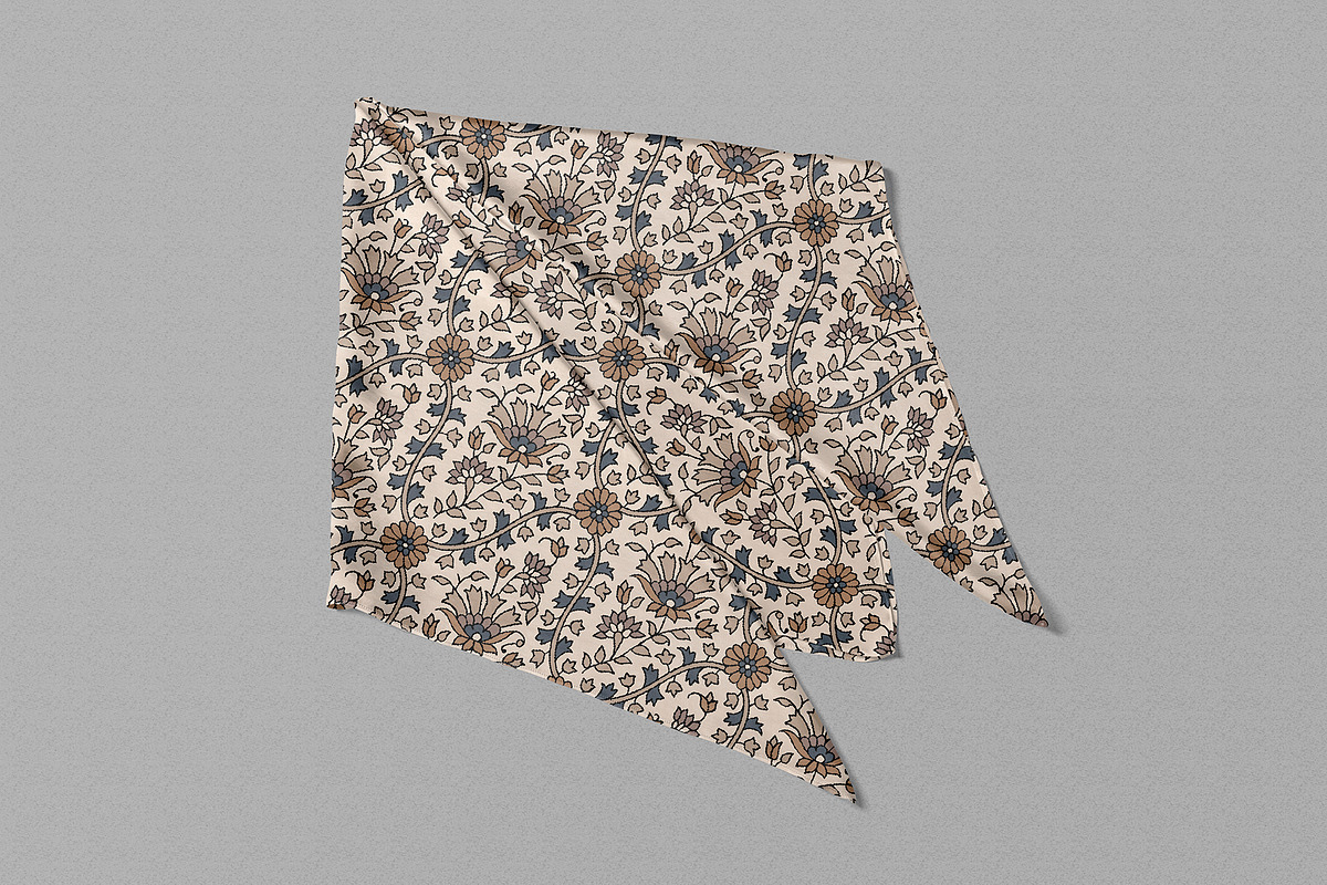 Vintage Damask Floral Pattern, a Pattern Graphic by StudioGlouna (Photo 4 of 9)