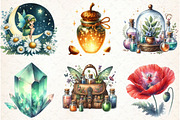 Fairy Apothecary Watercolor Clipart, an Illustration by Libby Wishes (Thumbnail 2 of 7)