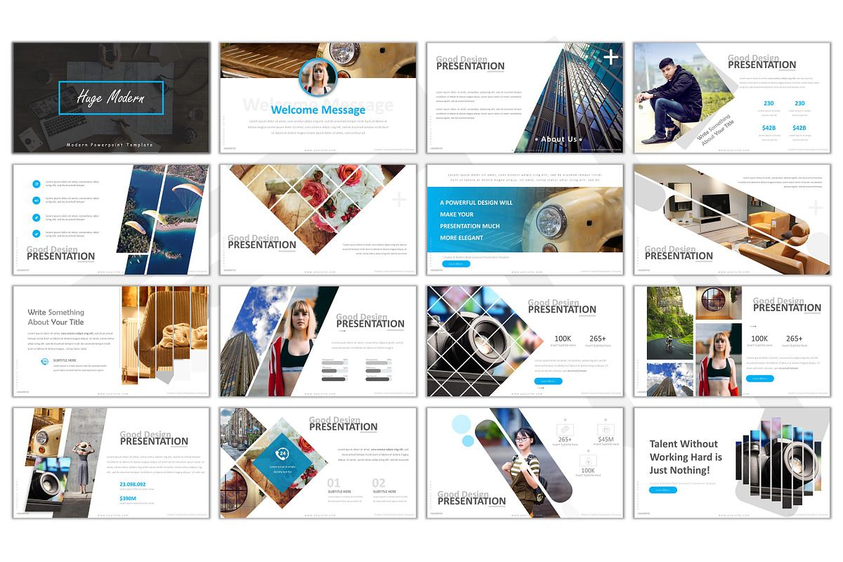 Huge Modern Powerpoint, a Presentation Template by Antstheme