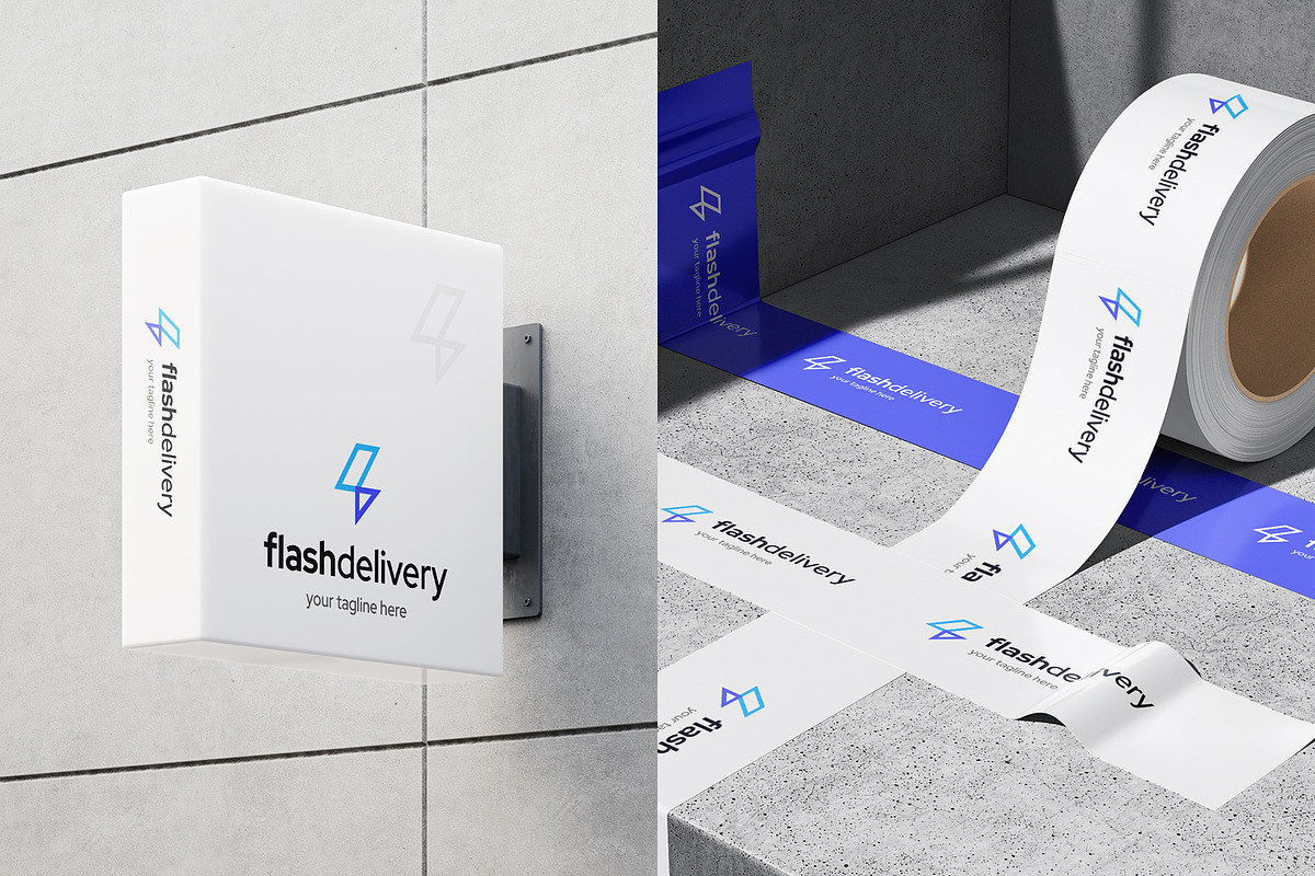 Abstract Delivery Logo Design, a Branding & Logo Template by Dipak Dheer (Photo 5 of 6)