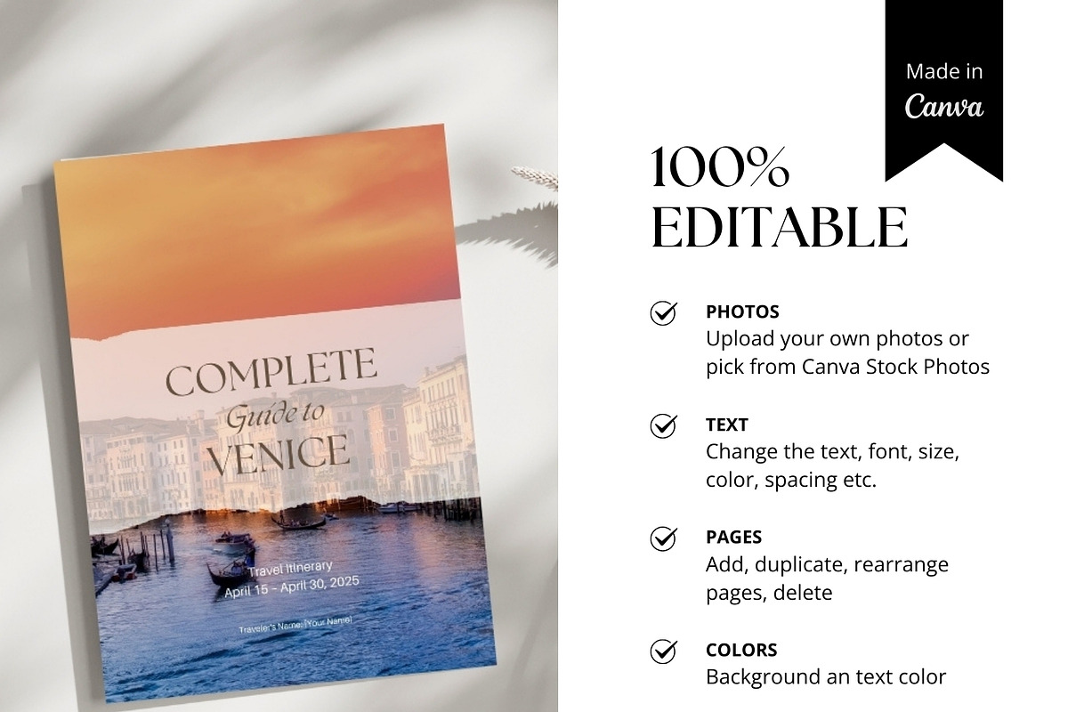 Venice Travel Itinerary Template, a Magazine Template by Pulsecolor (Photo 3 of 9)