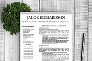 Resume Template Jacob, a Resume Template by Resume Template Shoppe (Thumbnail 2 of 4)