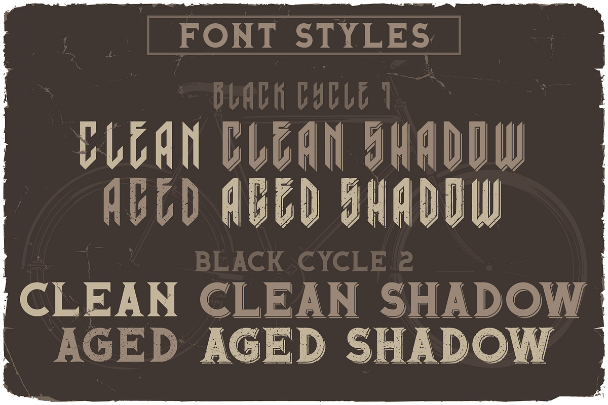 Black Cycle Font DUO, a Blackletter Font by VozzyStock (Photo 5 of 10)