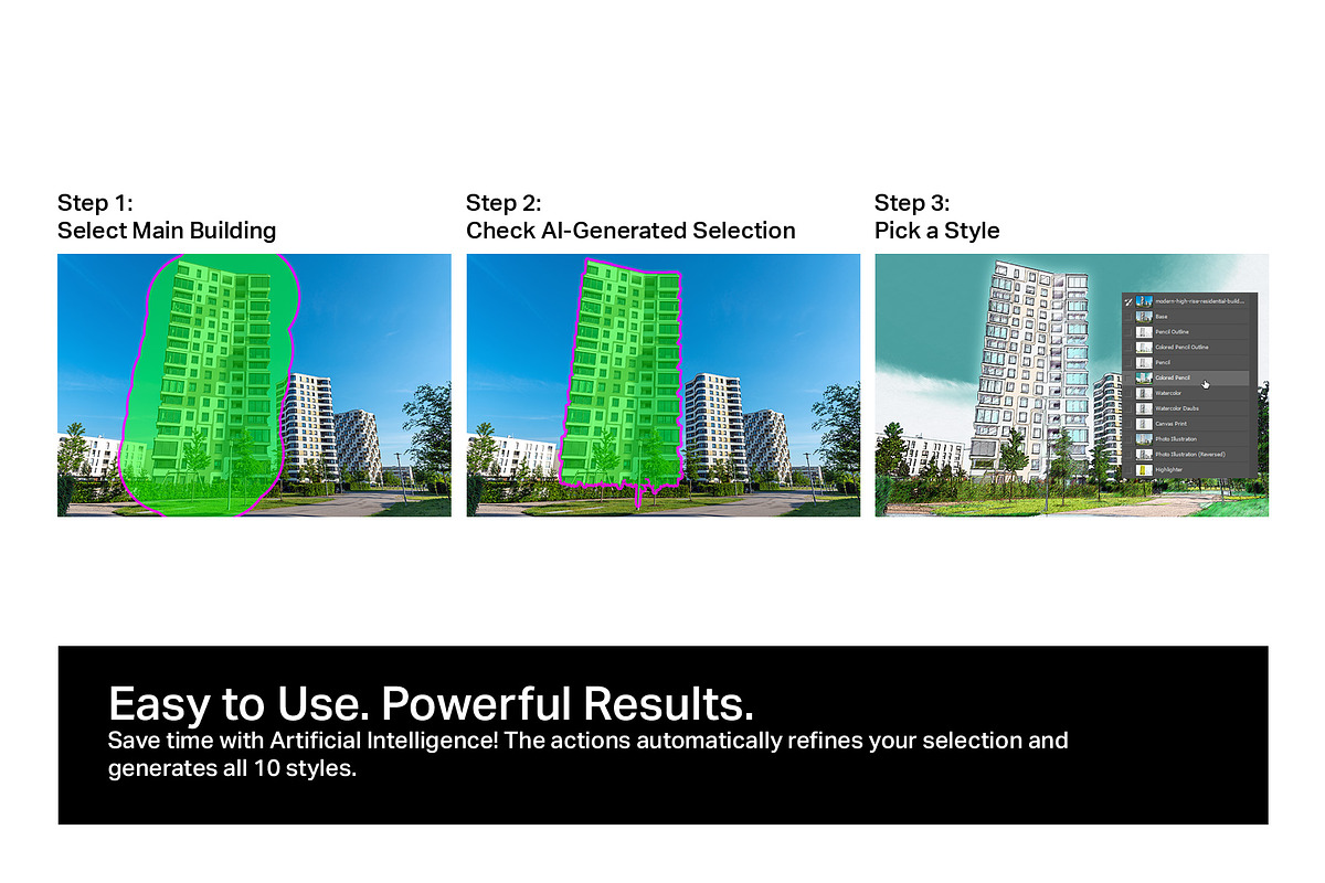 10 Architecture Sketches Actions, an Action Add-On by SparkleStock (Photo 4 of 11)