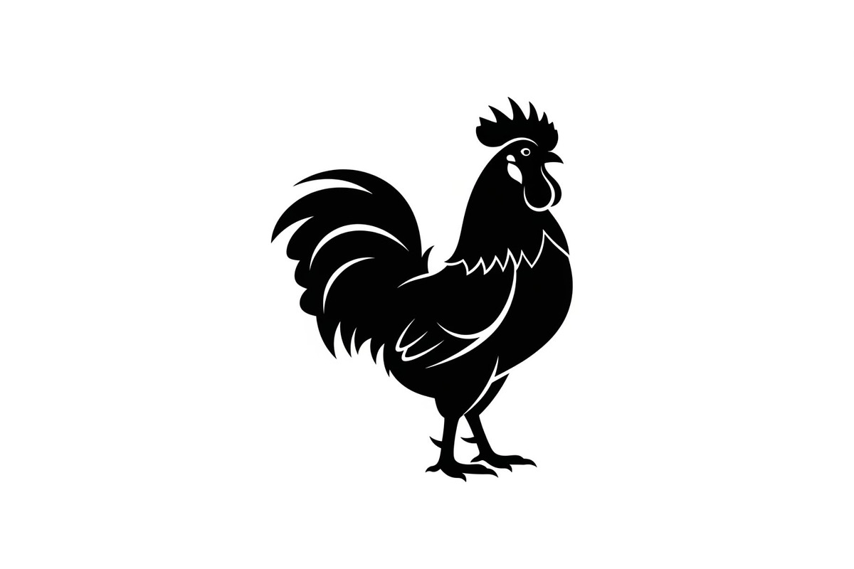 Rooster Chicken Silhouette Vector Bu, an Illustration by Designs_River (Photo 50 of 51)