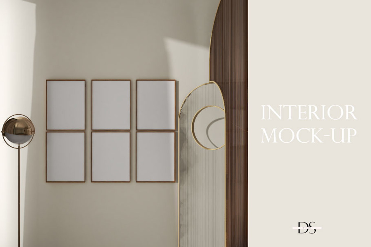 Mockup template for printable art, a Print Template by DSTUDIO888 (Photo 1 of 4)