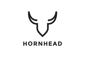 Minimalist Horn Modern Logo Design