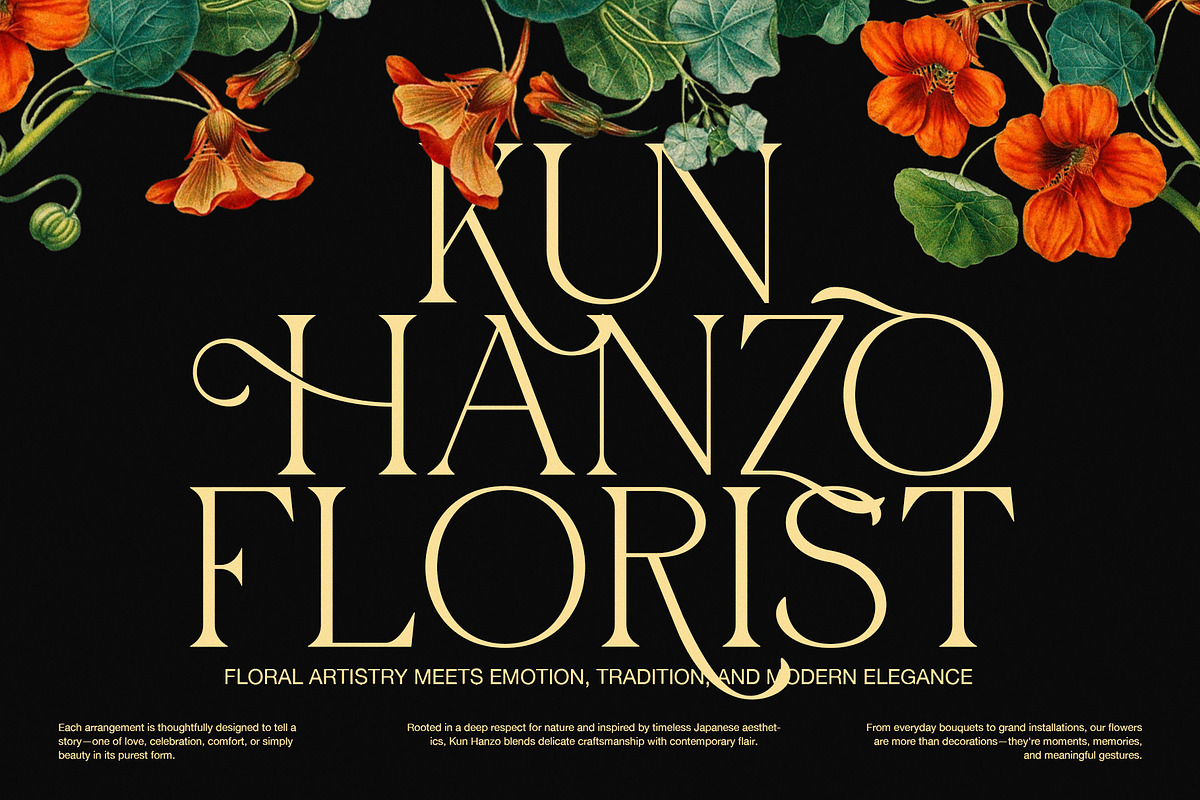 Flower Elegant Serif Font, a Serif Font by Elegant Font (Photo 2 of 8)