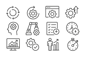 Vector illustration of gears, an Illustration by ZinetroN