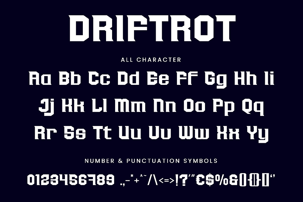 Driftrot - Sporty Display Font, a Handwritten Font by AQR Studio (Photo 2 of 12)