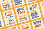 Signs Painted - Display Font, a Script Font by Edignwn Type (Thumbnail 9 of 10)