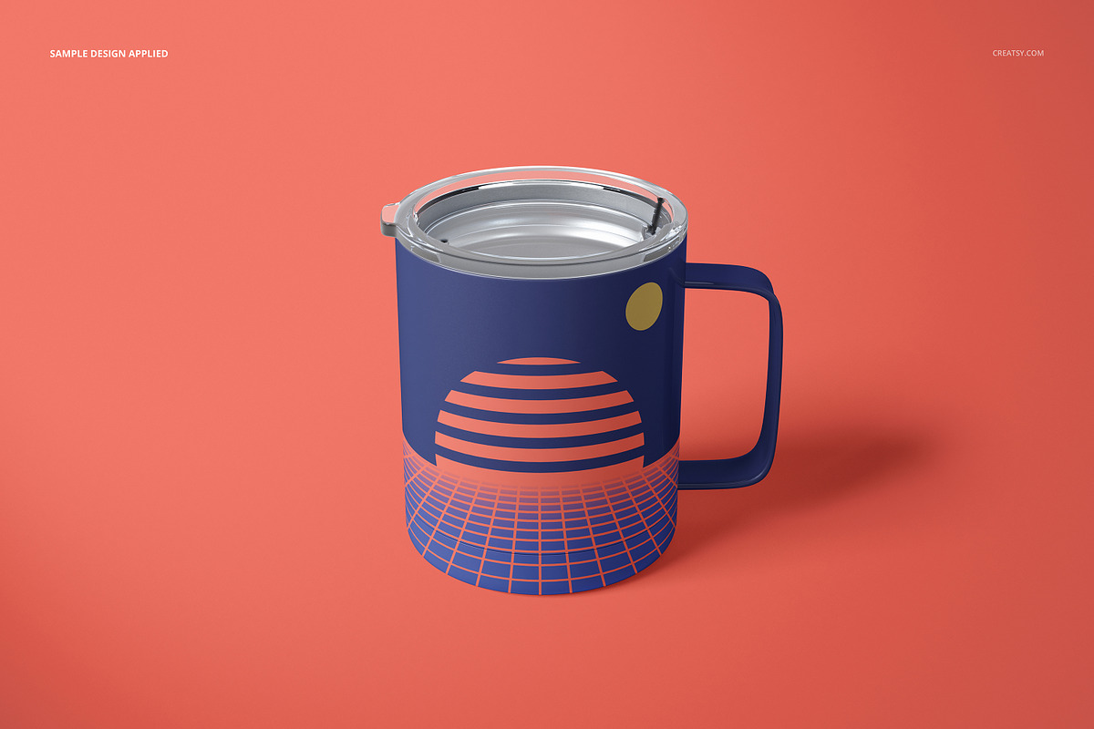 10oz Stainless Coffee Cup Mockup Set, a Cups & Container Mockup by creatsy5 (Photo 6 of 10)