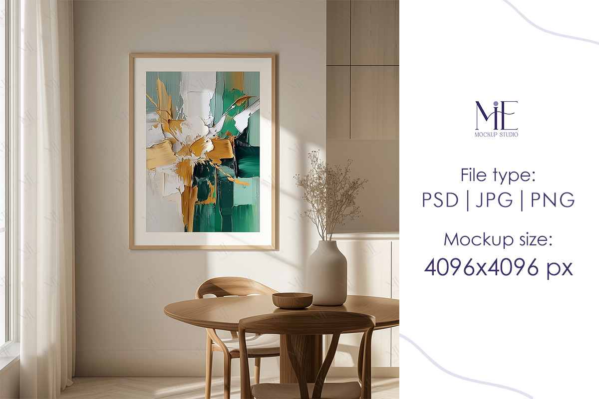 A1 Wall Frame PSD PNG Mockup, a Mockup by Mie Mockup Studio (Photo 5 of 7)