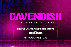 Cavendish Futuristic Font
