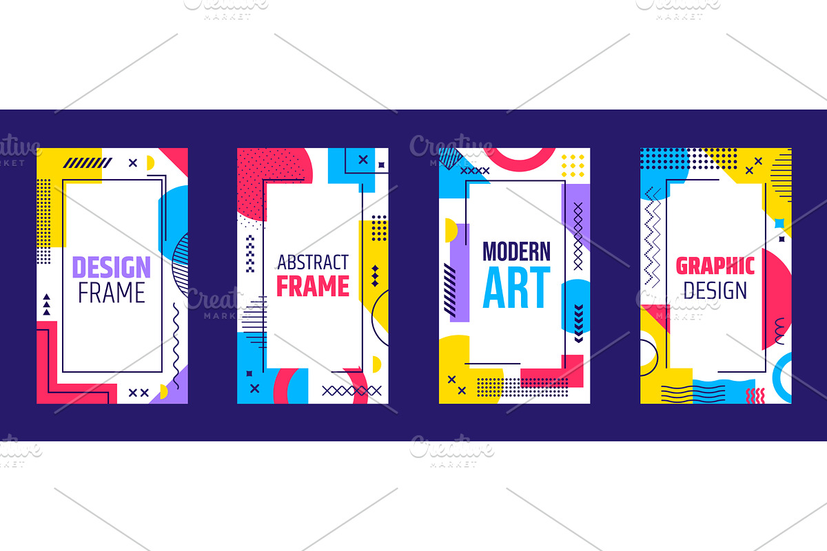 Abstract business geometric posters, a Decorative Illustration by Vector Tradition