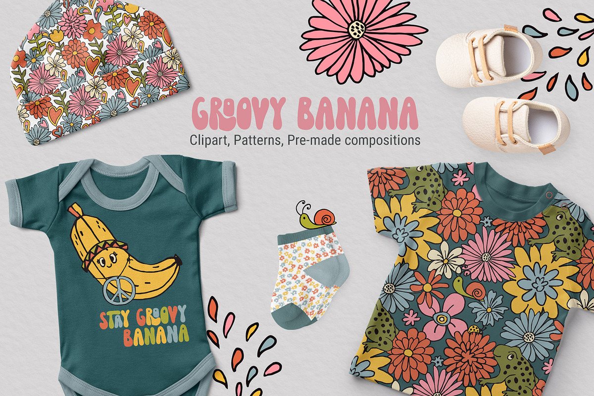 Kids Summer Bundle pattern & clipart, a Pattern Graphic by MeadowFox (Photo 2 of 15)