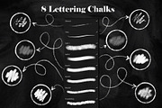 Realistic Chalk Drawings & Lettering, a Brush Add-On by Letter Elfa Studio (Thumbnail 2 of 10)