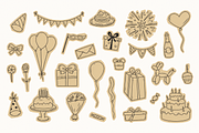 Paper Cut-Out Scrapbook Bundle, a Decorative Illustration by Anna Studio (Thumbnail 25 of 28)