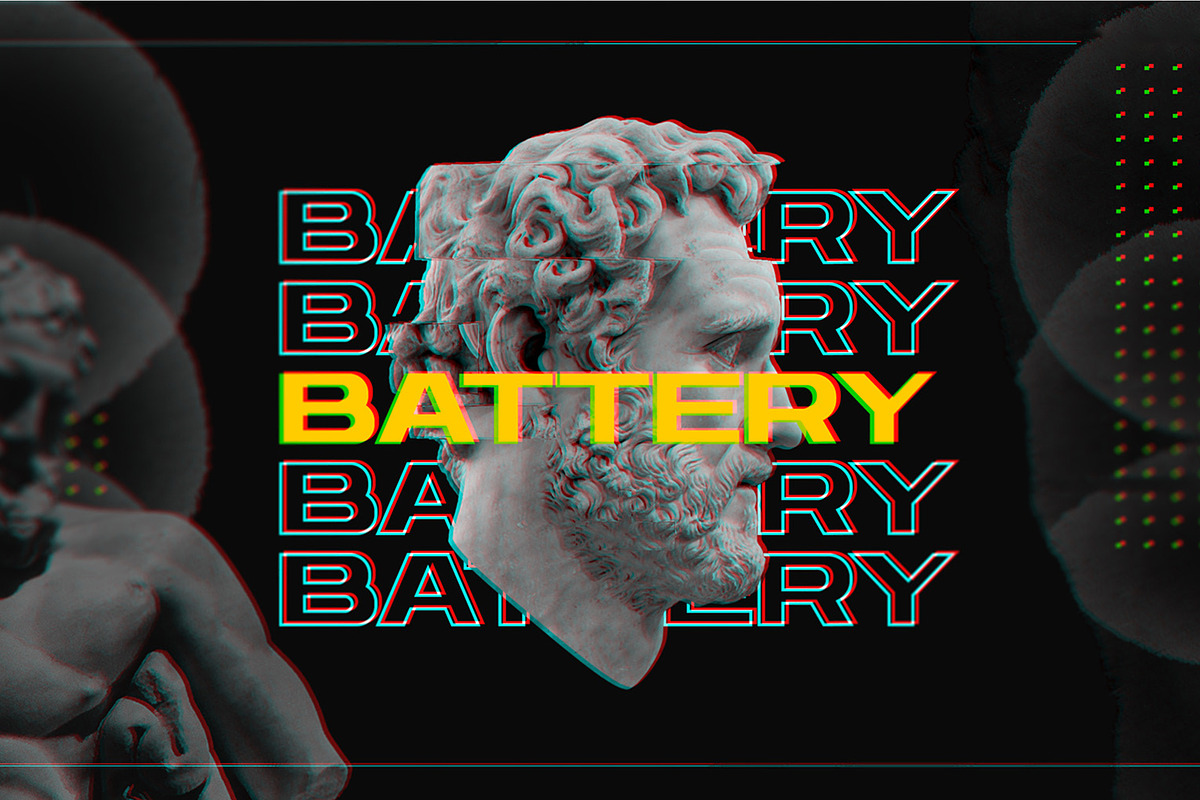 Battery Typeface Family, a Sans Serif Font by Project Dark Matter (Photo 4 of 5)