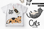 Lazy cat, an Animal Illustration by Noli Molly Store (Thumbnail 3 of 4)