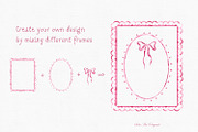 Watercolor Hand-Drawn Pink Frames, an Object Graphic by Solo Art Original (Thumbnail 9 of 14)