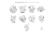 MAGICAL MUSHROOM LINE ART, an Object Illustration by Kate Art (Thumbnail 3 of 10)