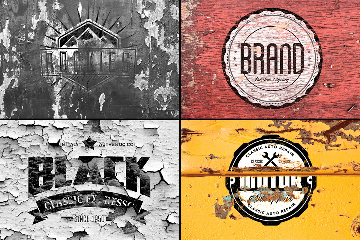 12 Vintage Logo Mockups, a Product Mockup by Graphicon (Photo 2 of 5)
