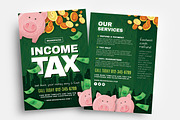 Income Tax Flyer Templates, a Flyer Template by BrandPacks (Thumbnail 1 of 5)