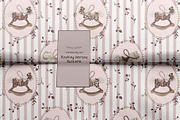 Rocking Horses Pattern, a Pattern Graphic by MouseGrey (Thumbnail 2 of 11)