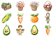 Farmers Market Clipart Bundle, an Illustration by CitraGraphics (Thumbnail 6 of 6)