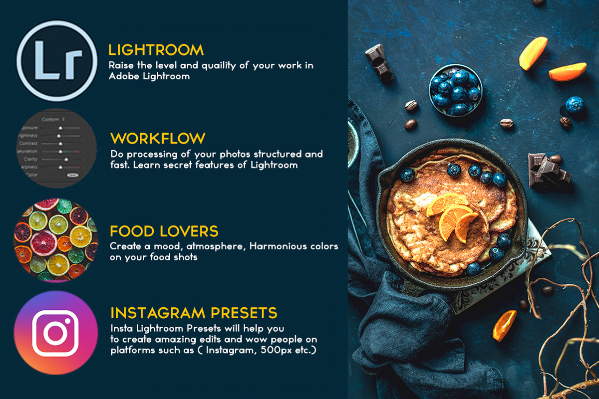 Food Lightroom Presets, an Action Add-On by Lavinsky Art Store (Photo 2 of 12)