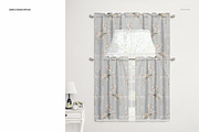 Cafe Curtains and Valance Mockup, a Household Mockup by Creatsy (Thumbnail 4 of 7)