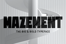 Mazement - Big & bold typeface