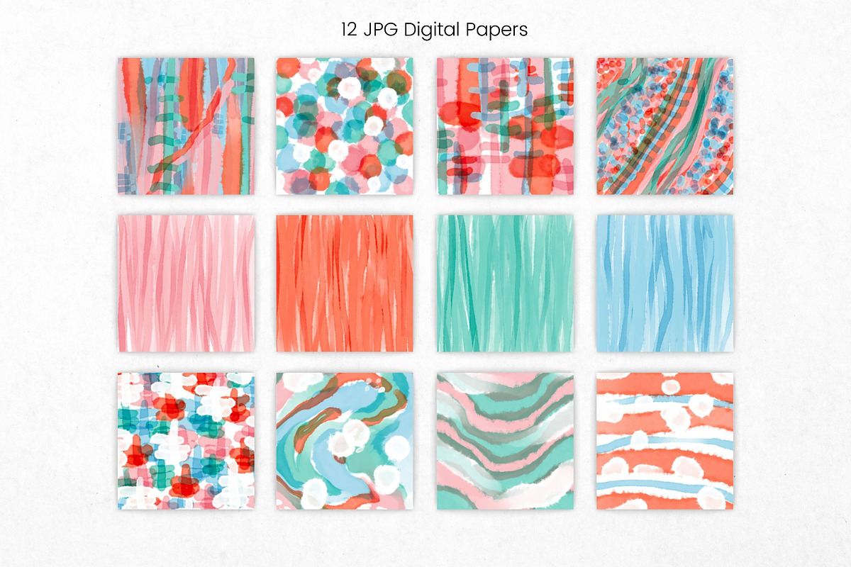 Organic Abstract Digital Paper