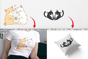 Clipart Love Cat, a Graphic by Artnoy (Thumbnail 3 of 5)