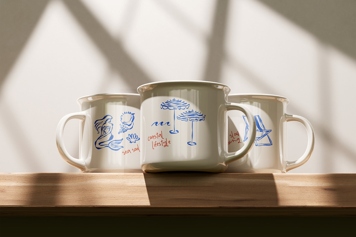 Coastal living doodles, an Object Graphic by DesignThatMatters (Photo 7 of 11)