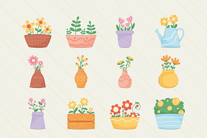 Cute Florist Icons Set, a Templates & Theme by studiogstock
