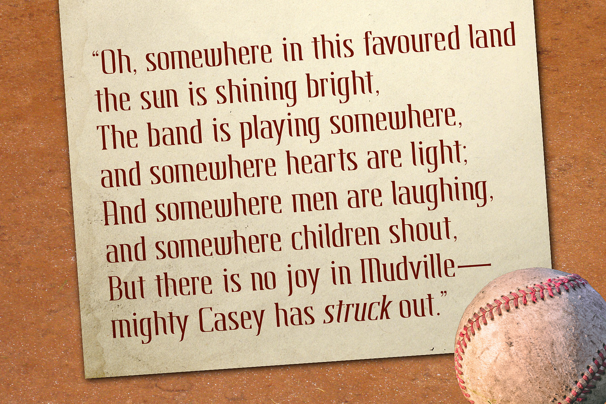 Killebrew Walk | Athletic Typeface, a Serif Font by StudioWorks (Photo 2 of 7)