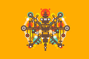 Super robots, a Technology Illustration by eka panova (Thumbnail 5 of 6)