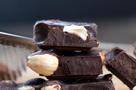 divided into parts chocolate bar, a Background Photo by MyPhotos