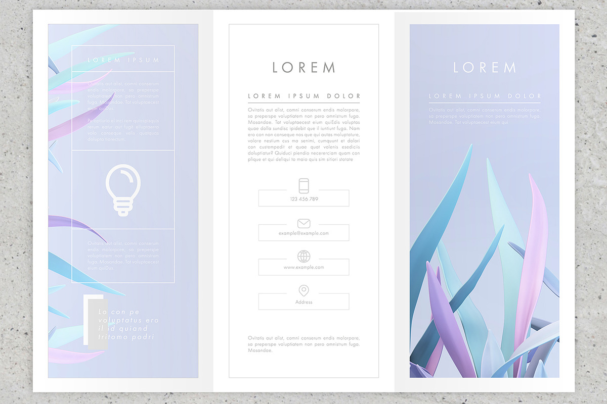 MARLENE: Minimal Trifold Layout, a Brochure Template by McLittle Stock (Photo 2 of 3)