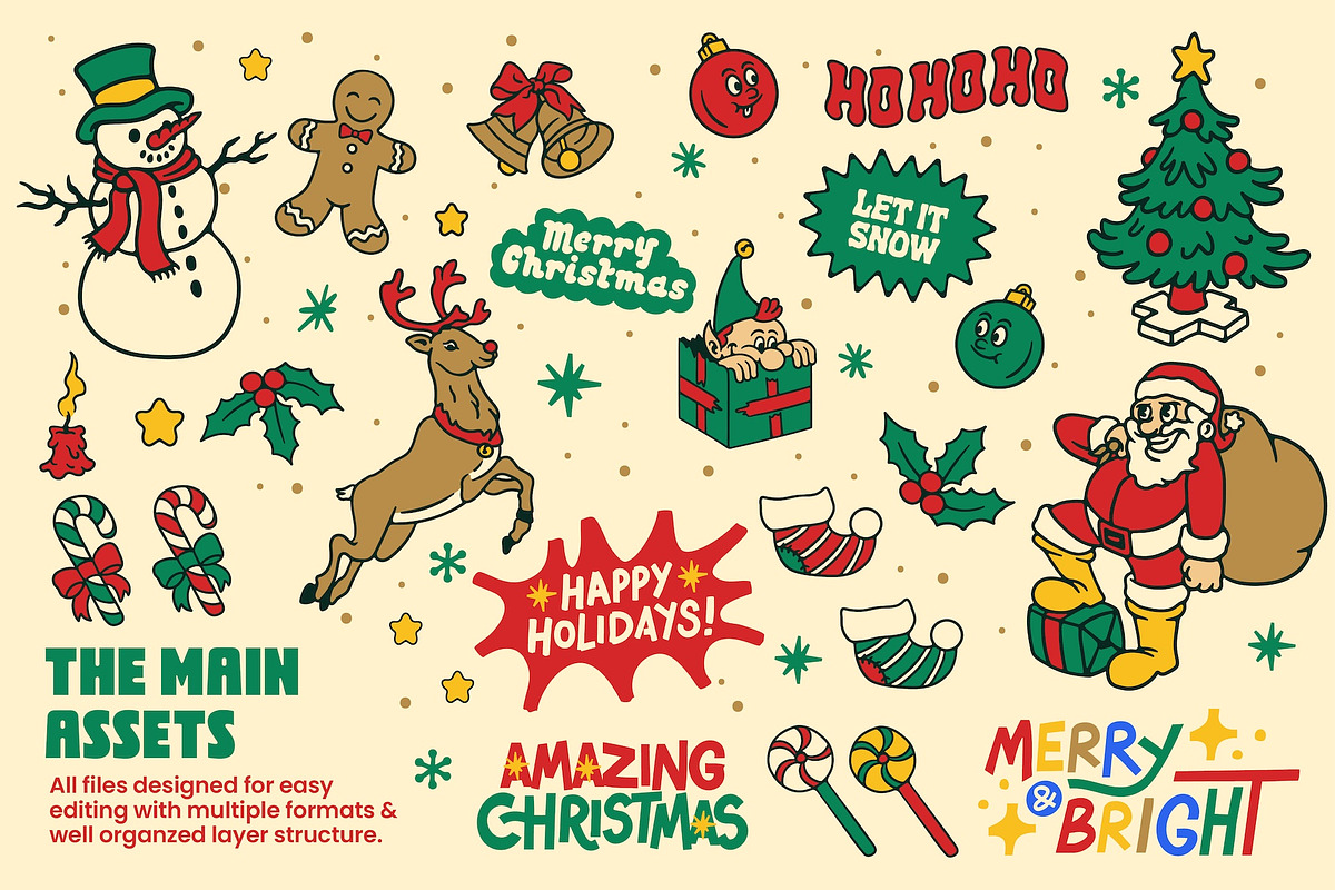 Amazing Christmas Graphic Stocks, an Illustration by ARQAM Studio (Photo 2 of 9)