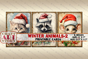 Vintage Christmas animals-2 picture, an Animal Illustration by CraftArtStory (Thumbnail 3 of 4)