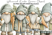 Whimsical Easter Gnome Clipart, an Illustration by Black Bird Studio (Thumbnail 1 of 6)