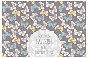 5 Seamless patterns with butterflies, a Pattern Graphic by Daria Maier (Thumbnail 3 of 7)